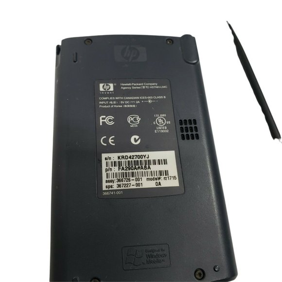 HP iPAQ Pocket PC RZ1710 Not Tested  stylus pen included - Picture 6 of 8